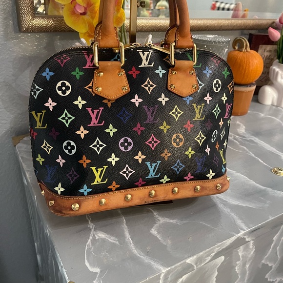 ‼️LOUIS VUITTON Murakami MULTICOLOUR ALMA BAG - Picture 6 of 14